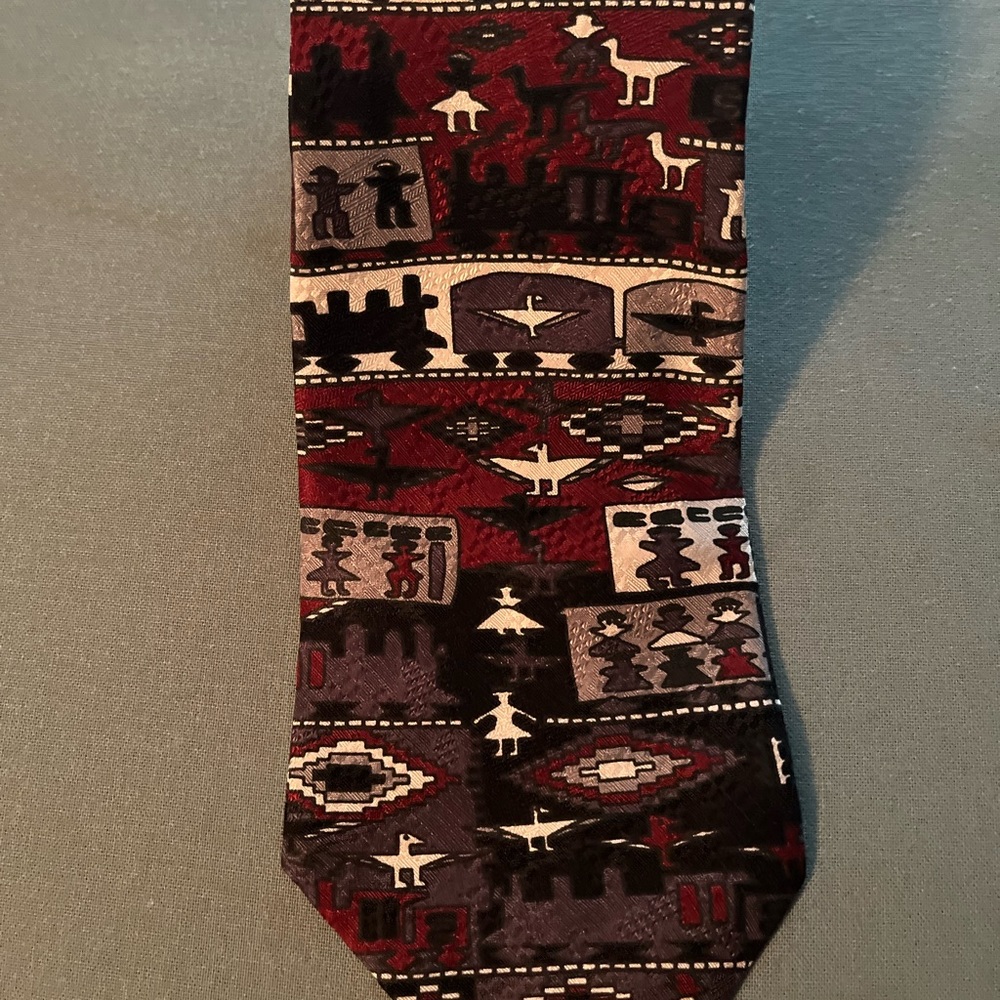 Boxelder Milwaukee Made in Italy Navajo Railroad Tapestry Tie